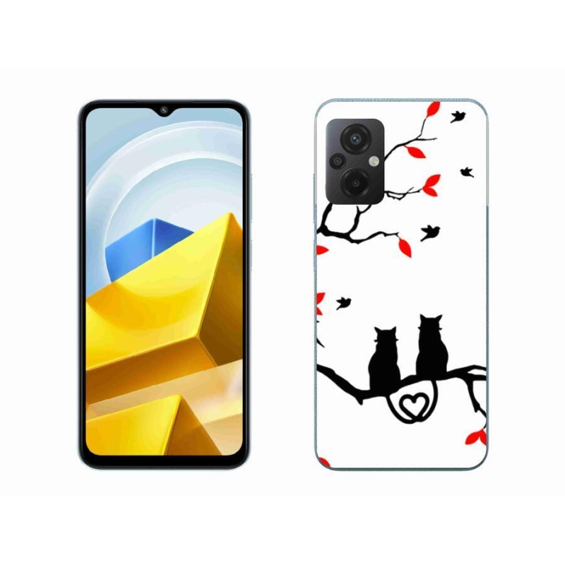 Gelový kryt mmCase na mobil Xiaomi Poco M5 4G - kočičí láska