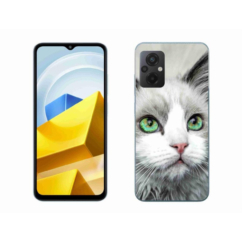 Gelový kryt mmCase na mobil Xiaomi Poco M5 4G - kočičí pohled