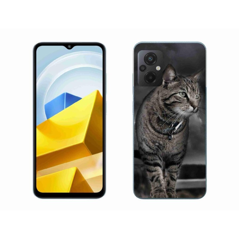 Gelový kryt mmCase na mobil Xiaomi Poco M5 4G - kočka