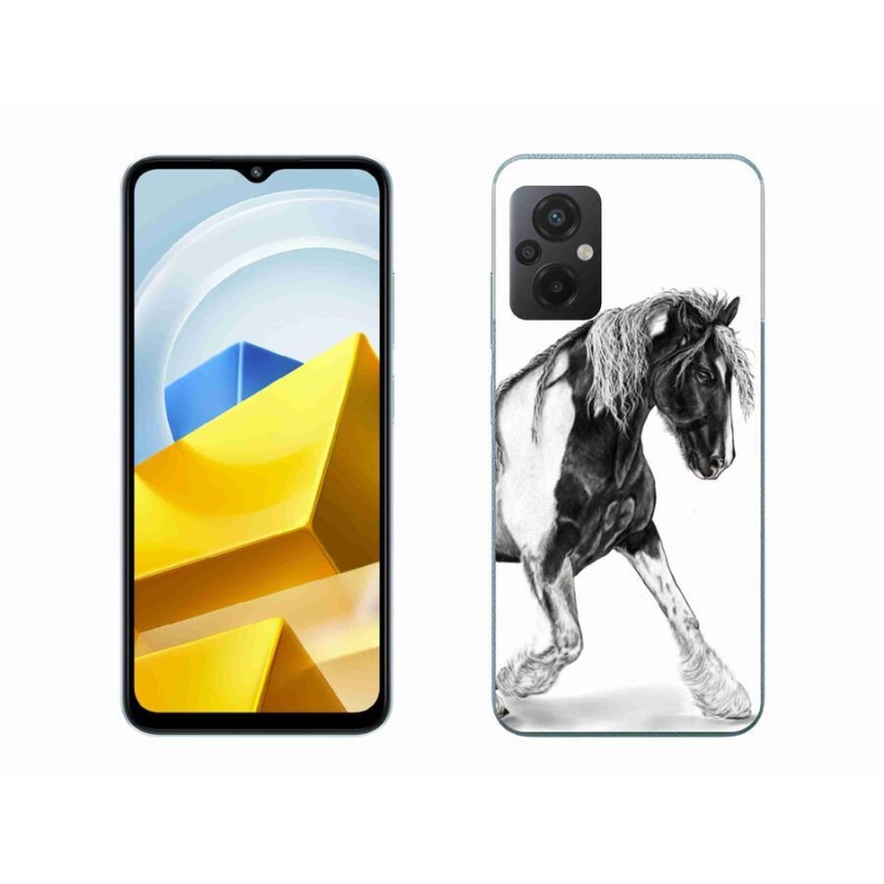 Gelový kryt mmCase na mobil Xiaomi Poco M5 4G - kůň