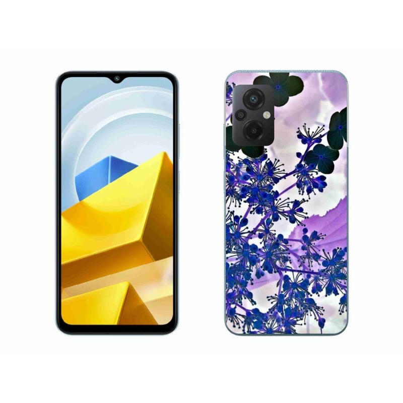 Gelový kryt mmCase na mobil Xiaomi Poco M5 4G - květ hortenzie