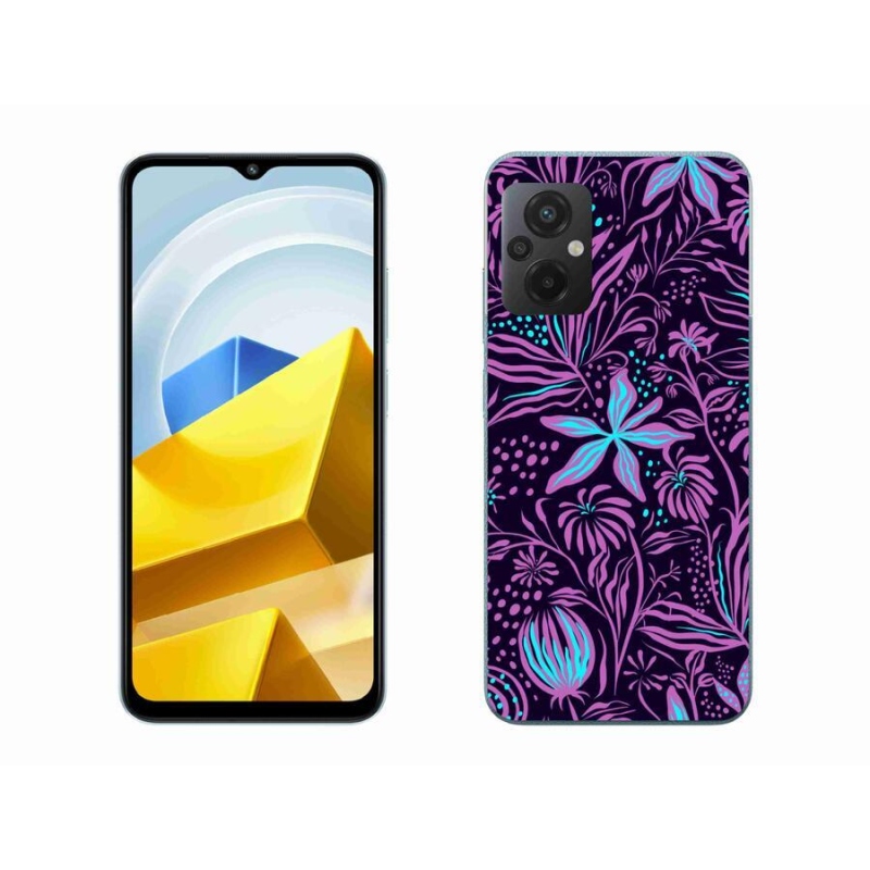 Gelový kryt mmCase na mobil Xiaomi Poco M5 4G - květiny 2