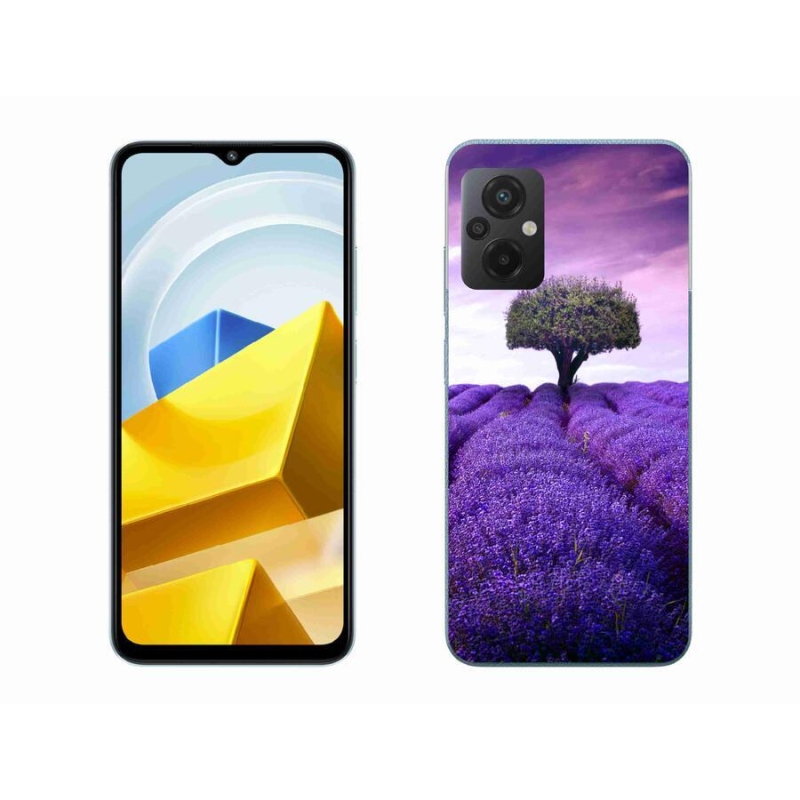 Gelový kryt mmCase na mobil Xiaomi Poco M5 4G - levandulová louka
