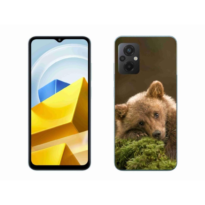 Gelový kryt mmCase na mobil Xiaomi Poco M5 4G - medvěd