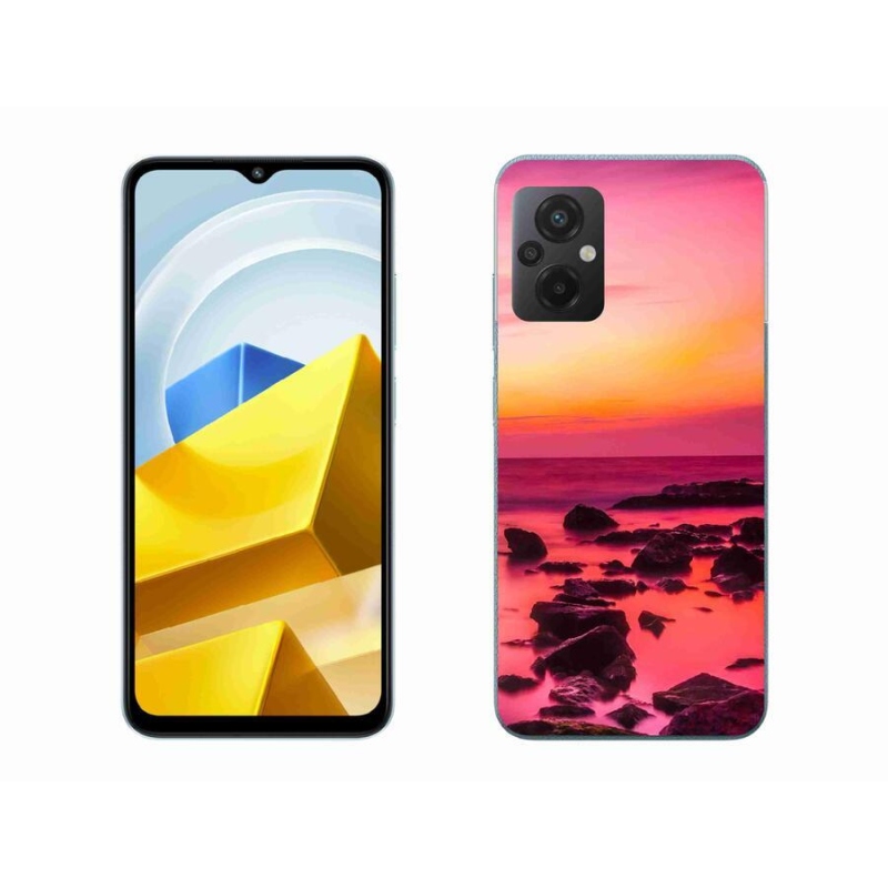 Gelový kryt mmCase na mobil Xiaomi Poco M5 4G - moře a záře