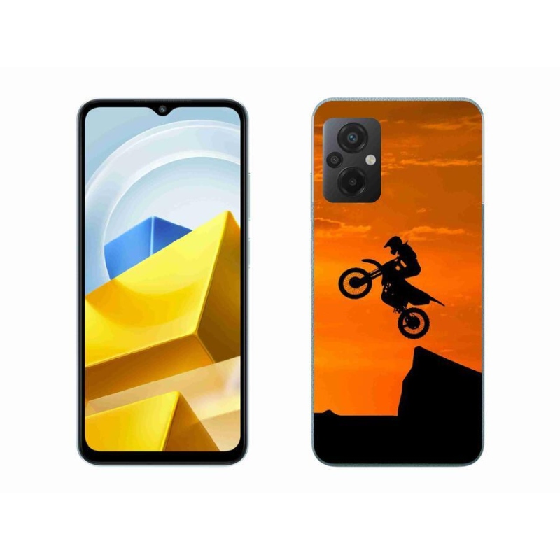 Gelový kryt mmCase na mobil Xiaomi Poco M5 4G - motocross