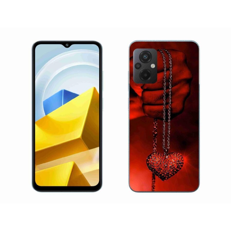 Gelový kryt mmCase na mobil Xiaomi Poco M5 4G - náhrdelník