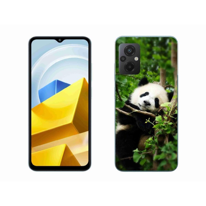Gelový kryt mmCase na mobil Xiaomi Poco M5 4G - panda