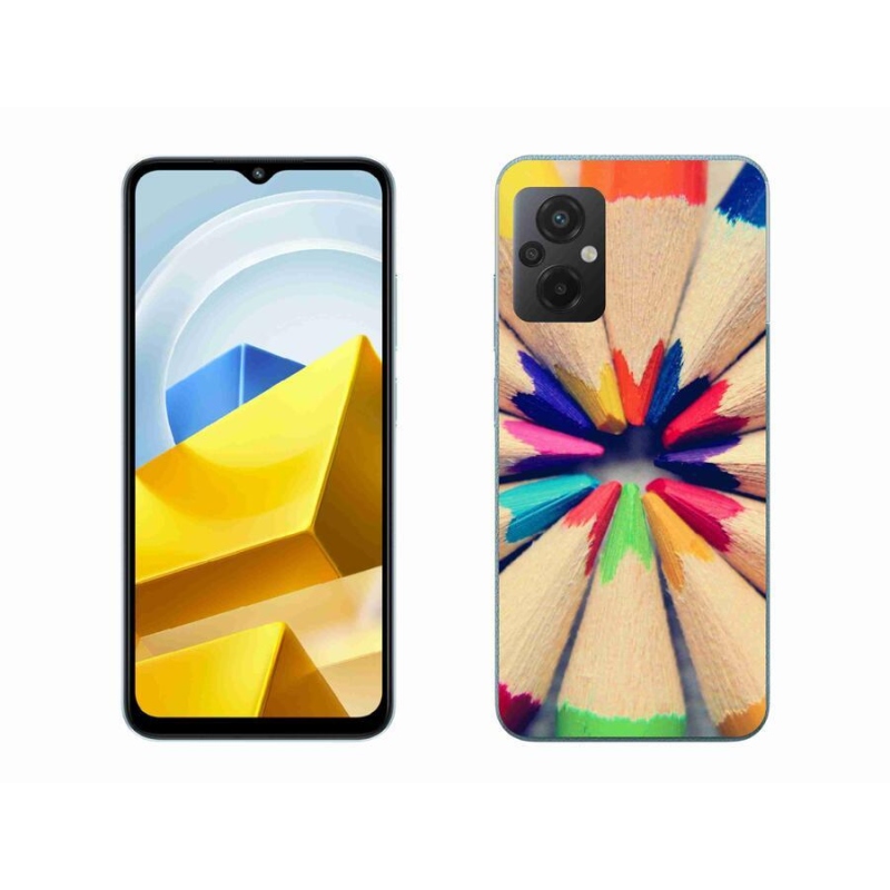 Gelový kryt mmCase na mobil Xiaomi Poco M5 4G - pastelky
