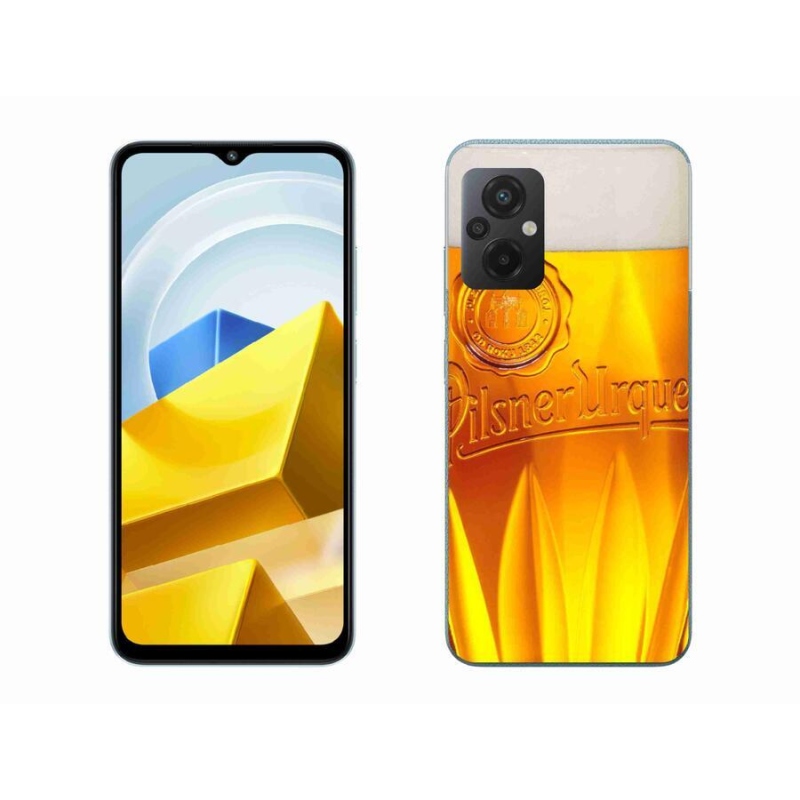 Gelový kryt mmCase na mobil Xiaomi Poco M5 4G - pivo