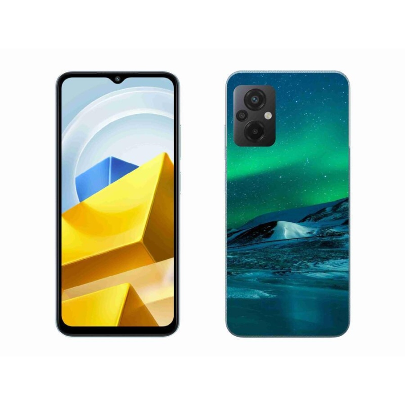 Gelový kryt mmCase na mobil Xiaomi Poco M5 4G - polární záře
