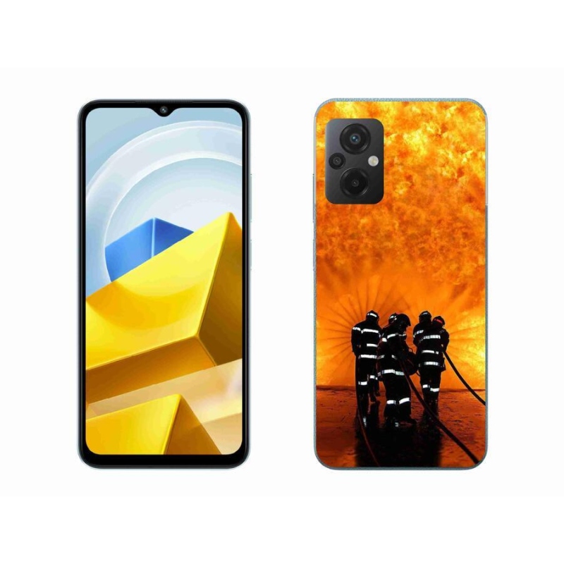 Gelový kryt mmCase na mobil Xiaomi Poco M5 4G - požár