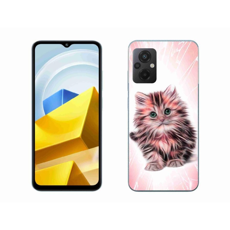 Gelový kryt mmCase na mobil Xiaomi Poco M5 4G - roztomilé kotě
