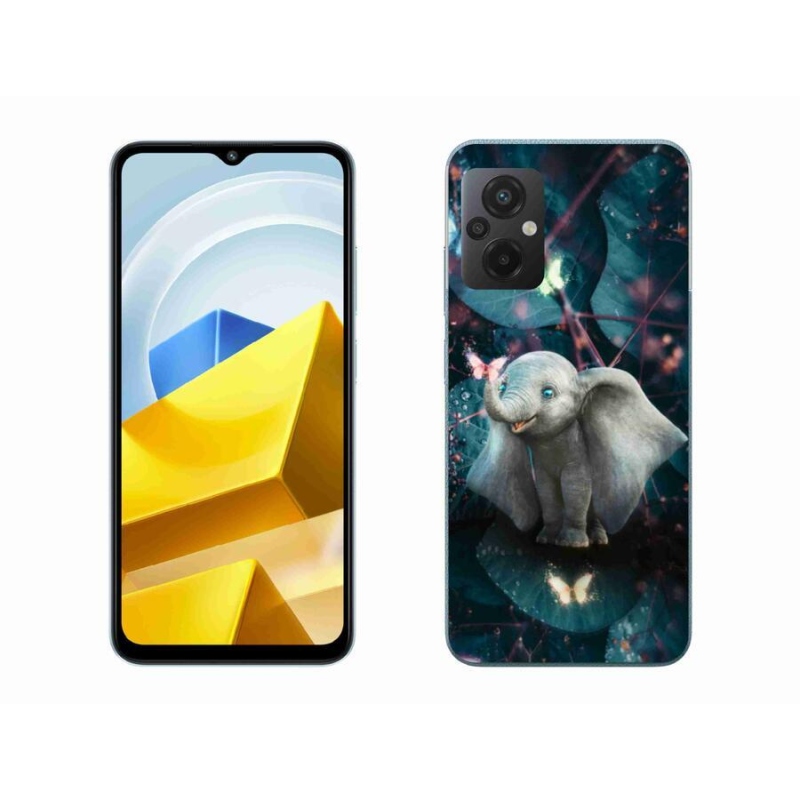 Gelový kryt mmCase na mobil Xiaomi Poco M5 4G - roztomilý slon