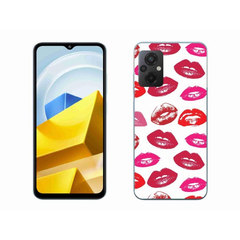 Gelový kryt mmCase na mobil Xiaomi Poco M5 4G - rty