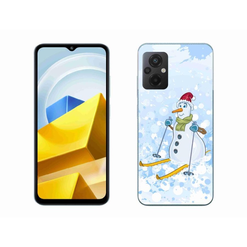 Gelový kryt mmCase na mobil Xiaomi Poco M5 4G - sněhulák