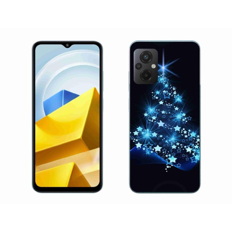 Gelový kryt mmCase na mobil Xiaomi Poco M5 4G - vánoční stromek