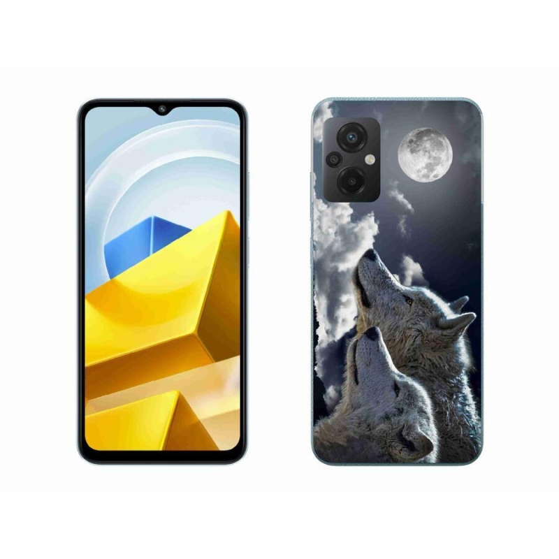 Gelový kryt mmCase na mobil Xiaomi Poco M5 4G - vlci