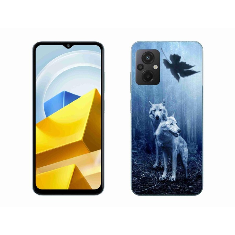 Gelový kryt mmCase na mobil Xiaomi Poco M5 4G - vlci v lese