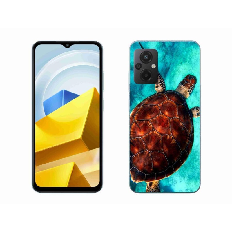 Gelový kryt mmCase na mobil Xiaomi Poco M5 4G - želva
