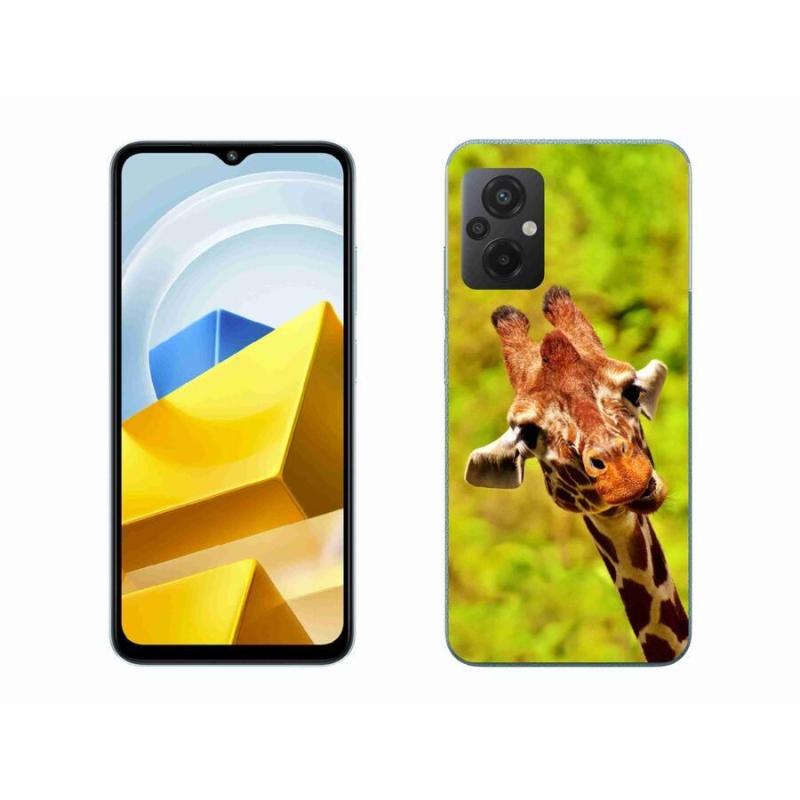 Gelový kryt mmCase na mobil Xiaomi Poco M5 4G - žirafa