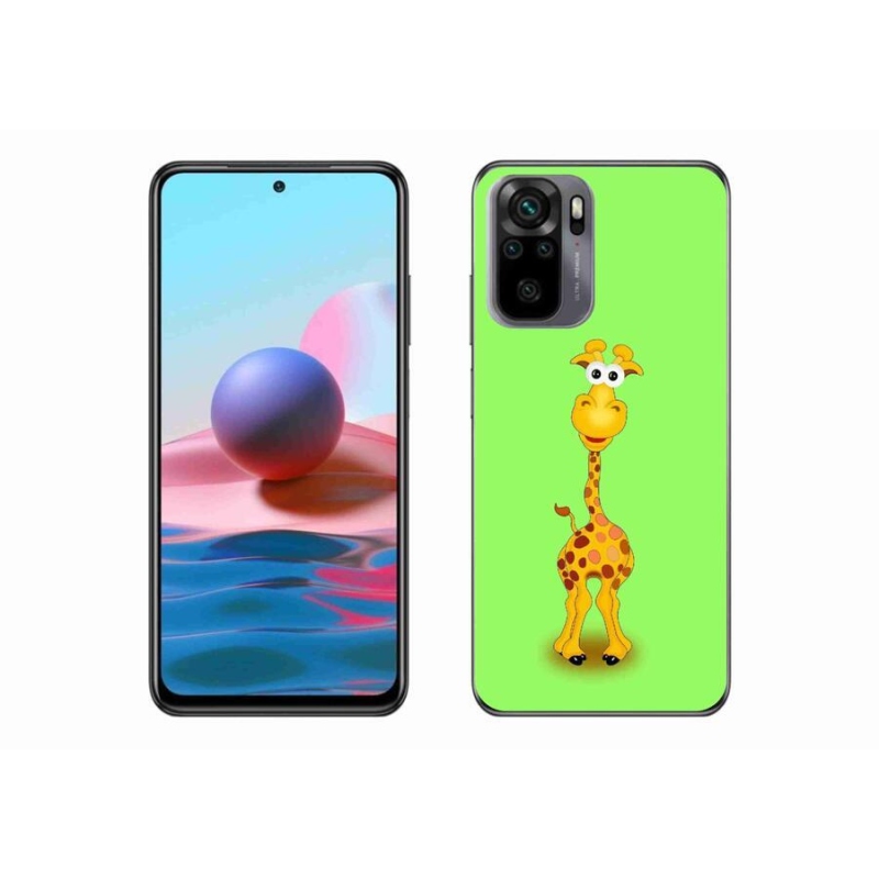 Gelový kryt mmCase na mobil Xiaomi Poco M5s - kreslená žirafa