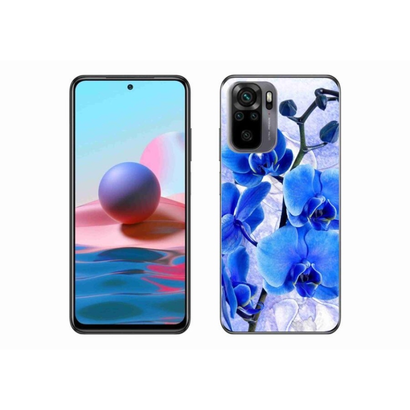 Gelový kryt mmCase na mobil Xiaomi Poco M5s - modré květy