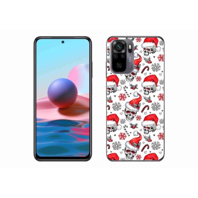 Gelový kryt mmCase na mobil Xiaomi Poco M5s - vánoční lebky