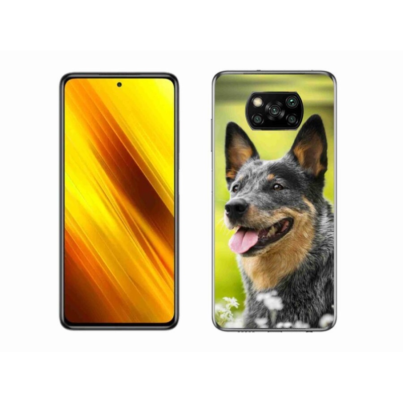 Gelový kryt mmCase na mobil Xiaomi Poco X3 - australský honácký pes
