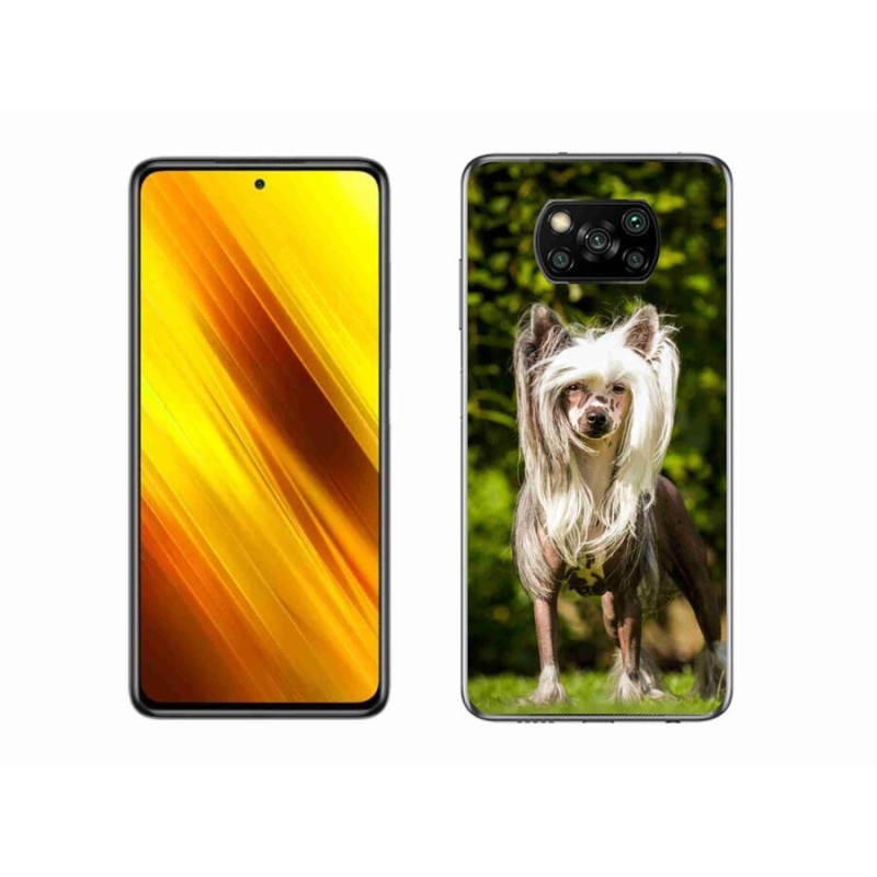 Gelový kryt mmCase na mobil Xiaomi Poco X3 - čínský chocholatý pes