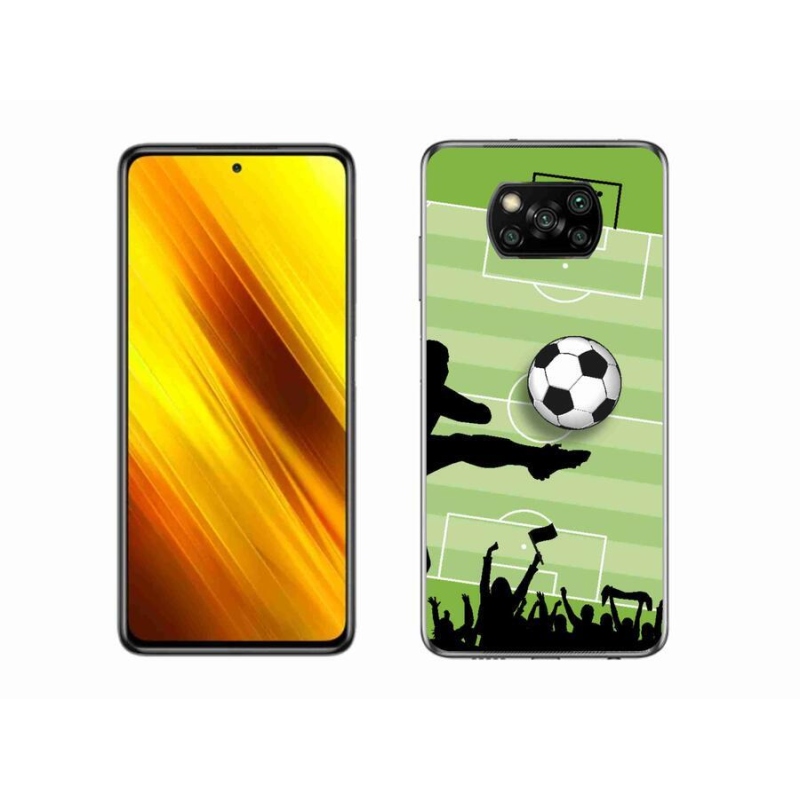 Gelový kryt mmCase na mobil Xiaomi Poco X3 - fotbal 3