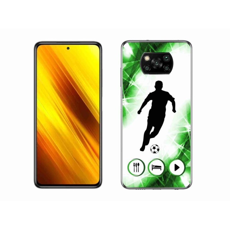 Gelový kryt mmCase na mobil Xiaomi Poco X3 - fotbalista