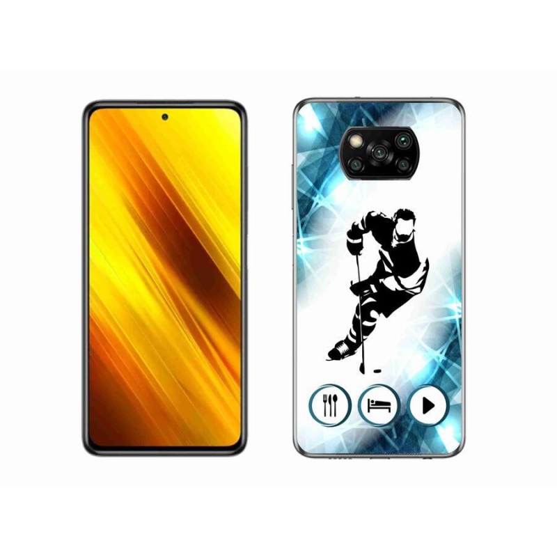 Gelový kryt mmCase na mobil Xiaomi Poco X3 - hokej 1