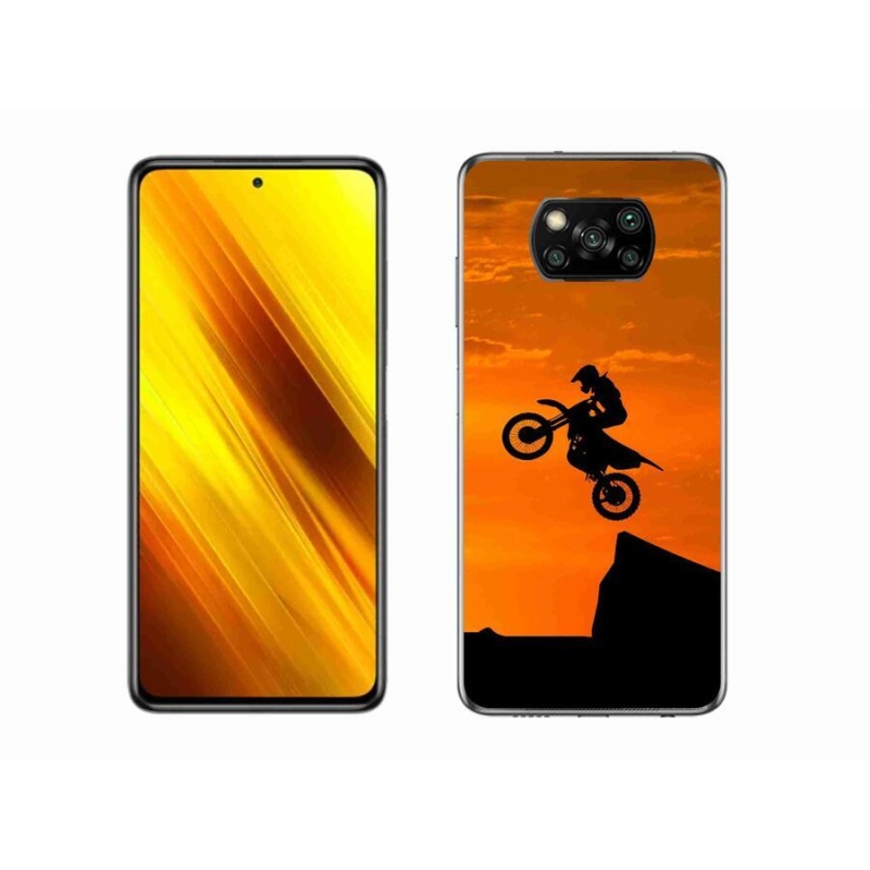 Gelový kryt mmCase na mobil Xiaomi Poco X3 - motocross