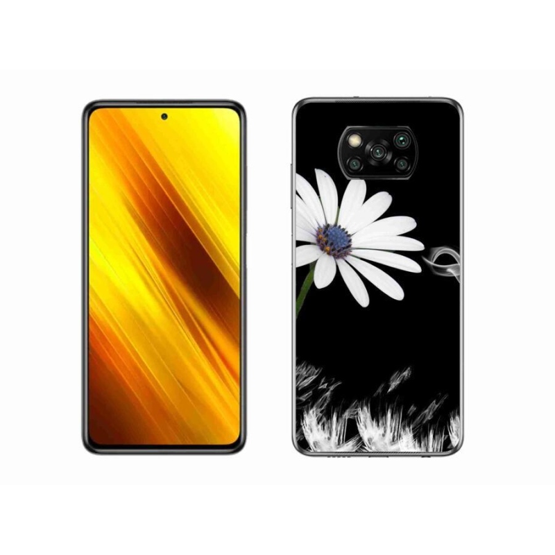 Gelový kryt mmCase na mobil Xiaomi Poco X3 Pro - bílá květina