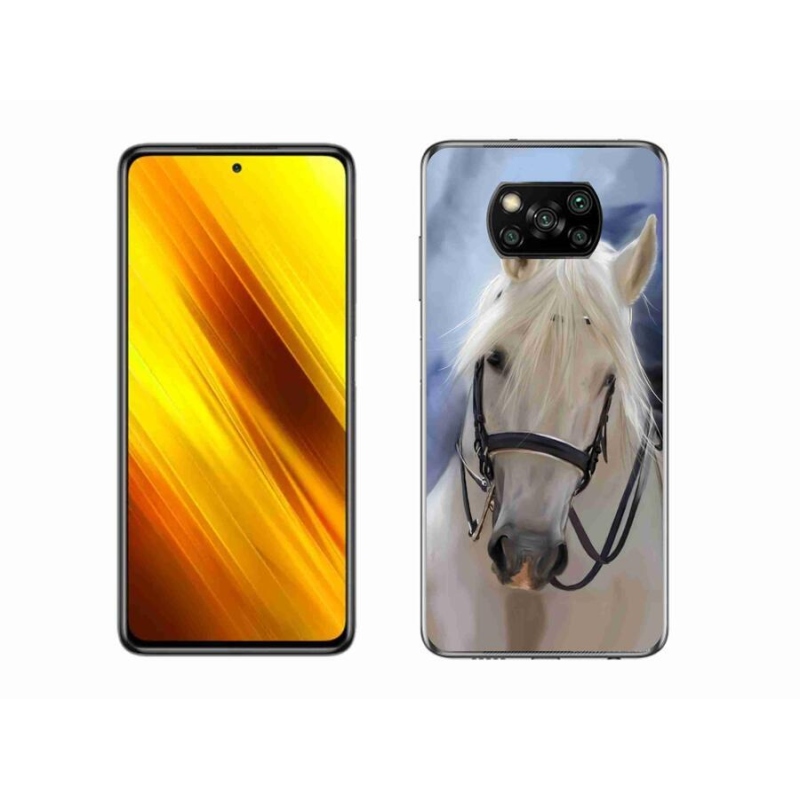 Gelový kryt mmCase na mobil Xiaomi Poco X3 Pro - bílý kůň