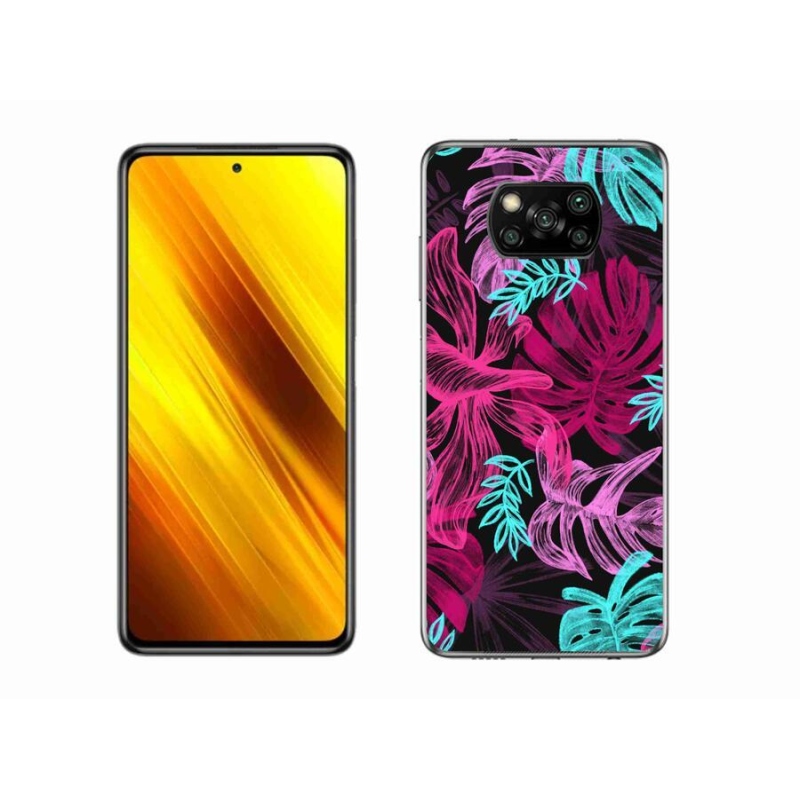 Gelový kryt mmCase na mobil Xiaomi Poco X3 Pro - květiny 1