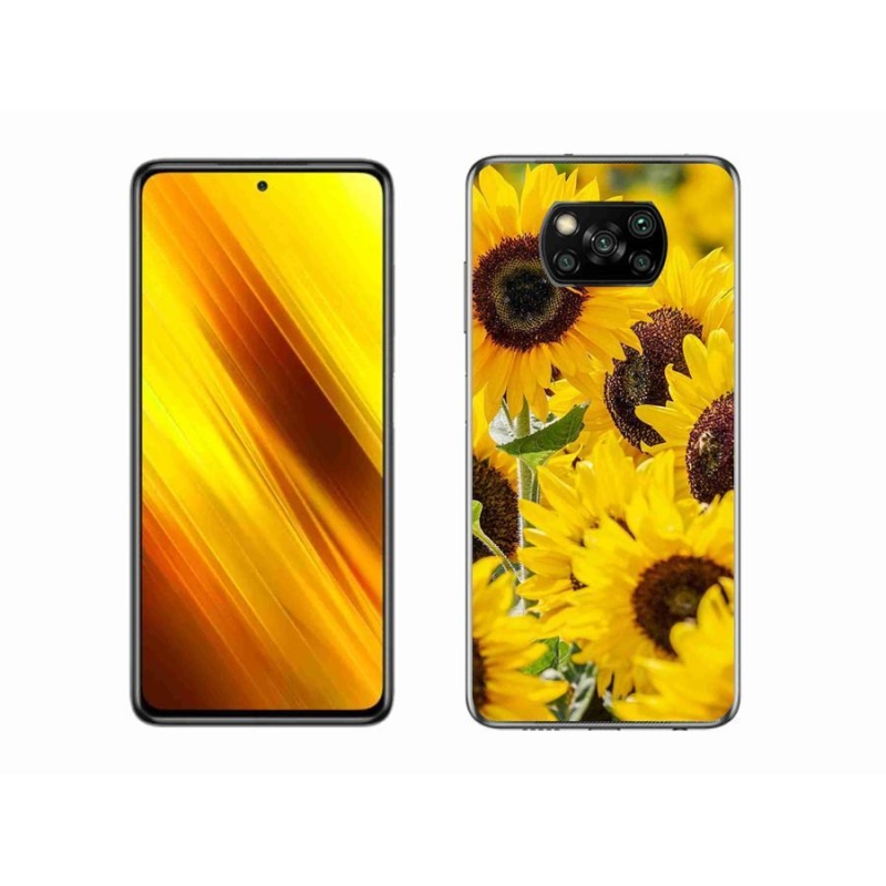 Gelový kryt mmCase na mobil Xiaomi Poco X3 - slunečnice