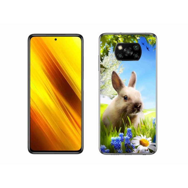 Gelový kryt mmCase na mobil Xiaomi Poco X3 - zajíček