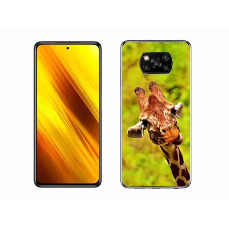 Gelový kryt mmCase na mobil Xiaomi Poco X3 - žirafa