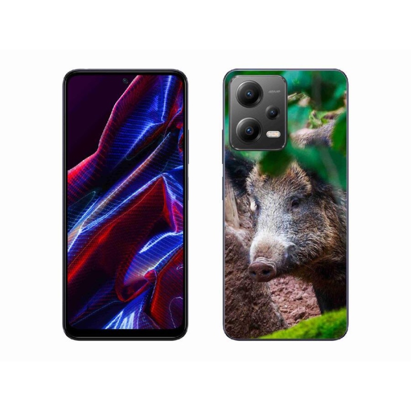 Gelový kryt mmCase na mobil Xiaomi Poco X5 5G - divoké prase
