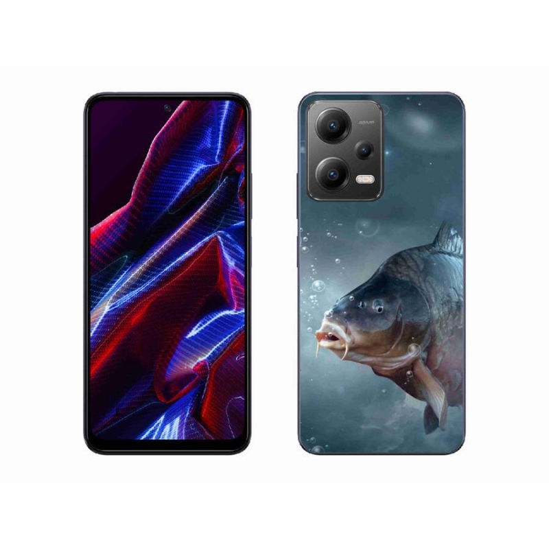 Gelový kryt mmCase na mobil Xiaomi Poco X5 5G - kapr a bublinky