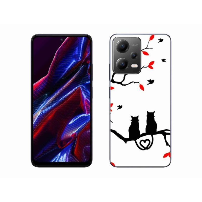 Gelový kryt mmCase na mobil Xiaomi Poco X5 5G - kočičí láska