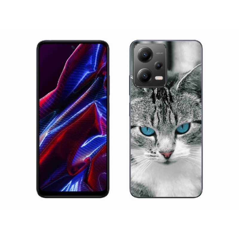 Gelový kryt mmCase na mobil Xiaomi Poco X5 5G - kočičí pohled 1