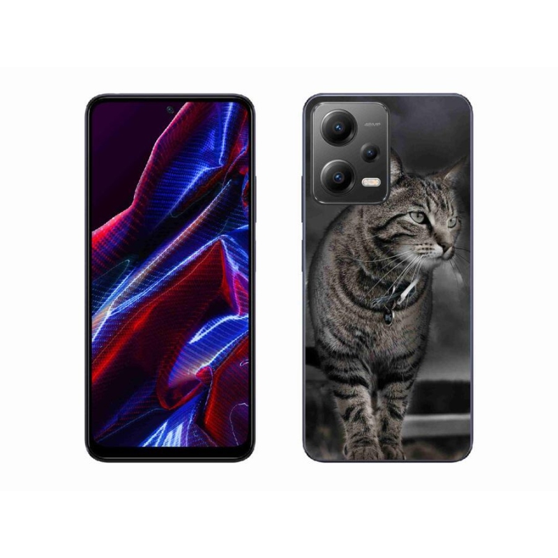 Gelový kryt mmCase na mobil Xiaomi Poco X5 5G - kočka