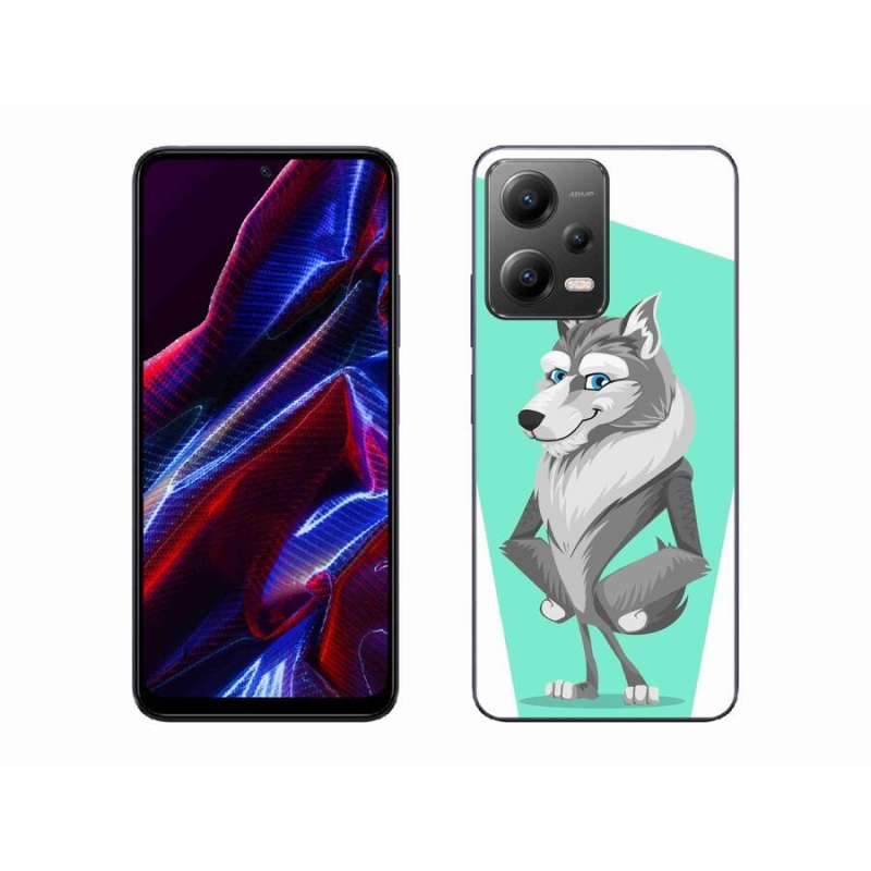 Gelový kryt mmCase na mobil Xiaomi Poco X5 5G - kreslený vlk