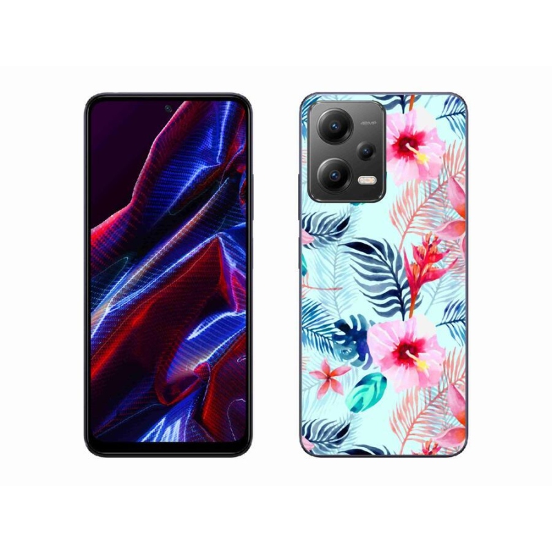 Gelový kryt mmCase na mobil Xiaomi Poco X5 5G - květiny