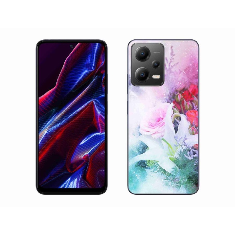 Gelový kryt mmCase na mobil Xiaomi Poco X5 5G - květiny 4