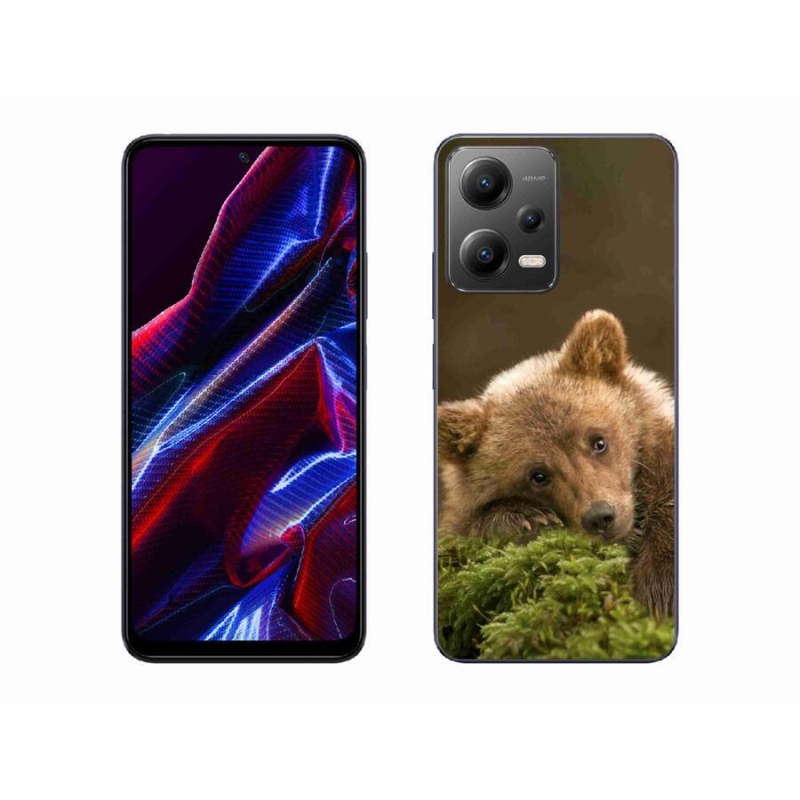Gelový kryt mmCase na mobil Xiaomi Poco X5 5G - medvěd