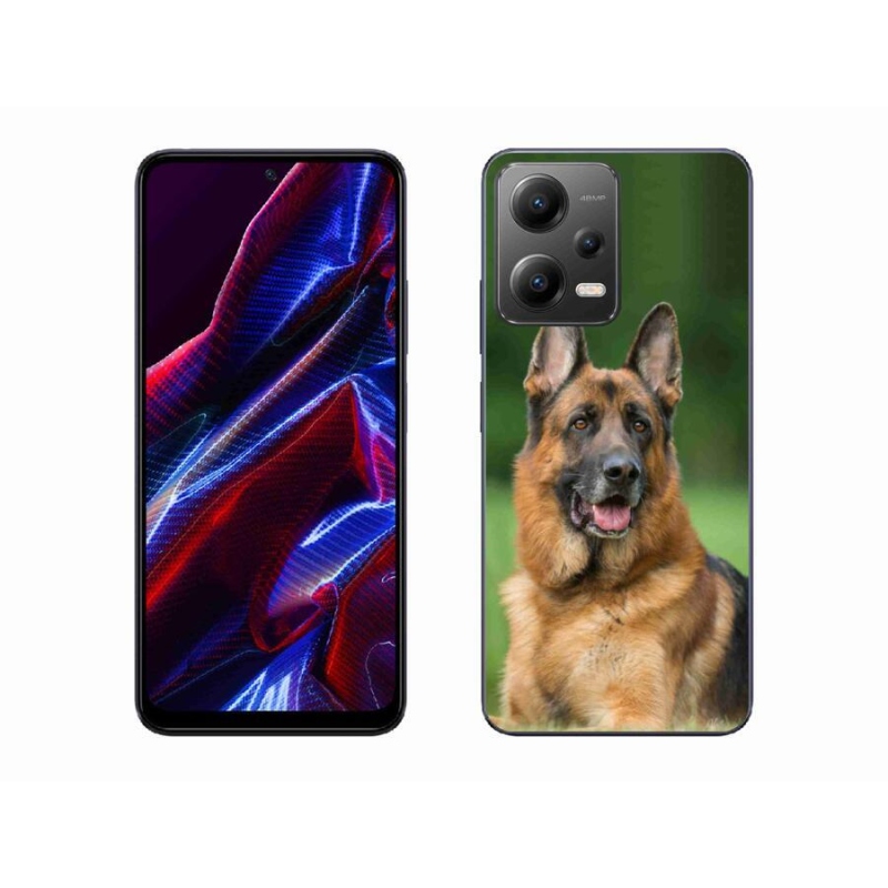 Gelový kryt mmCase na mobil Xiaomi Poco X5 5G - německý ovčák